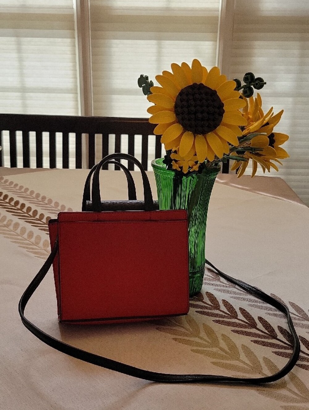 Karl Lagerfeld Red & Black Mini Crossbody Bag with Dragon Patch - Picture 5 of 8